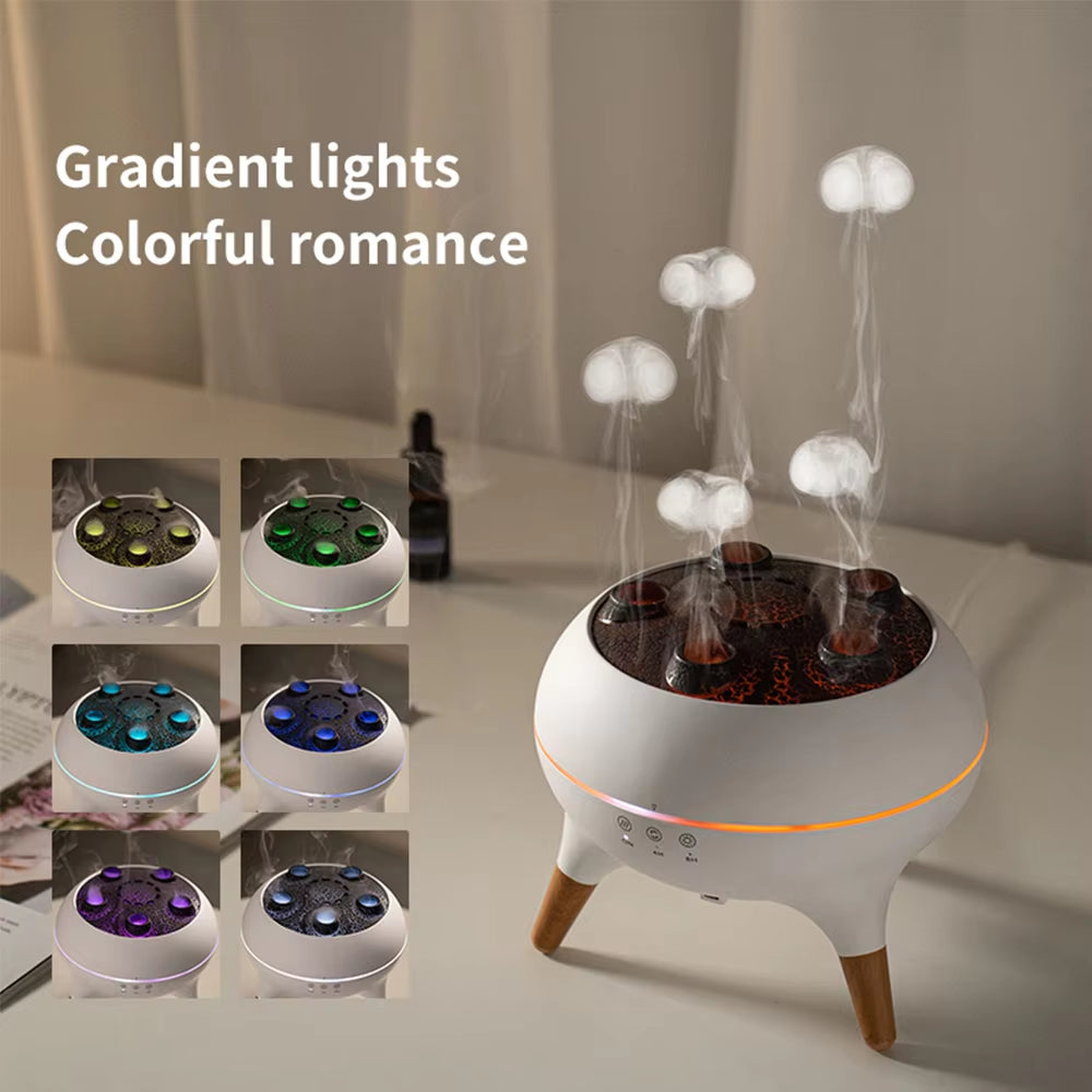 Jellyfish Humidifier Lights Essential Oils Aroma Diffuser