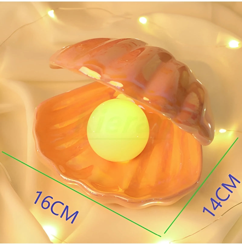 Modern Shell LED Ceramic Pearl Lamp